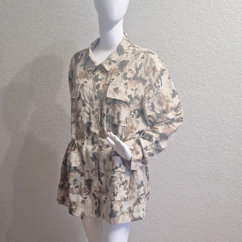 Rails Fulton Watercolor  NWT Camouflage Utility Jacket